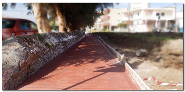 Ξεκίνησε η κατασκευή του ποδηλατόδρομου προς το νέο Δημαρχείο