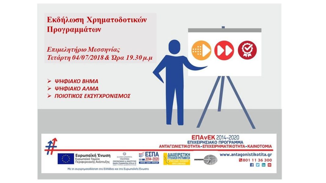 Ανοικτή Ενημερωτική Εκδήλωση για Ψηφιακή Αναβάθμιση των Επιχειρήσεων