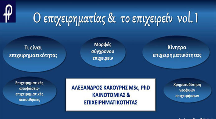 Εκδήλωση με τίτλο "Ο επιχειρηματίας και το επιχειρείν"